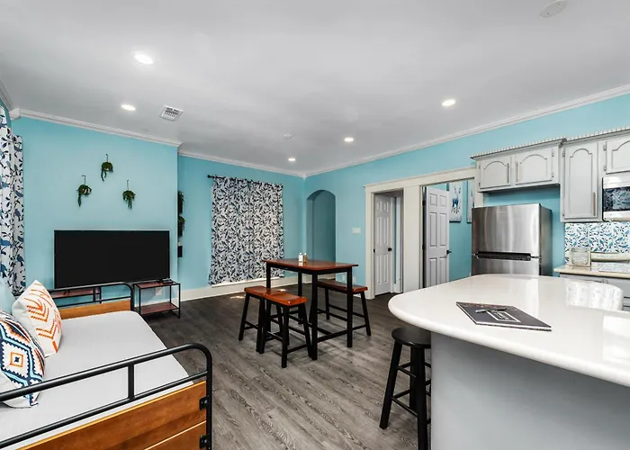 Spacious 1-Br Midtown Houston Apt With King Bed & Free Parking